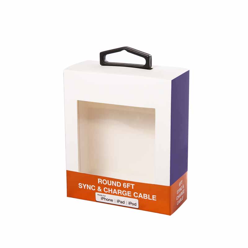 Cajas de envasado de papel de paquete de paquetes de regalo de laminación brillante con ventana clara