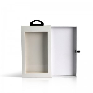 Caja de ventana de envasado de regalo de rectángulo personalizado para accesorios de caja del teléfono