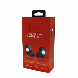 Caja de cartón Fabricante Impresión de láminas de oro Fleal para auriculares Caja de embalaje para electrónica de consumo Embalaje